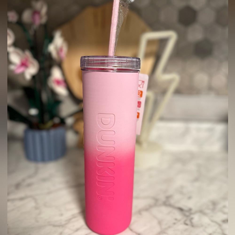 New Dunkin’ Rainbow Sipper 2024 Pink